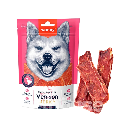 Ласощі для собак скибочки оленини з качкою для собак