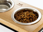 Миски на підставці Lunch Bar Natural wood + Black