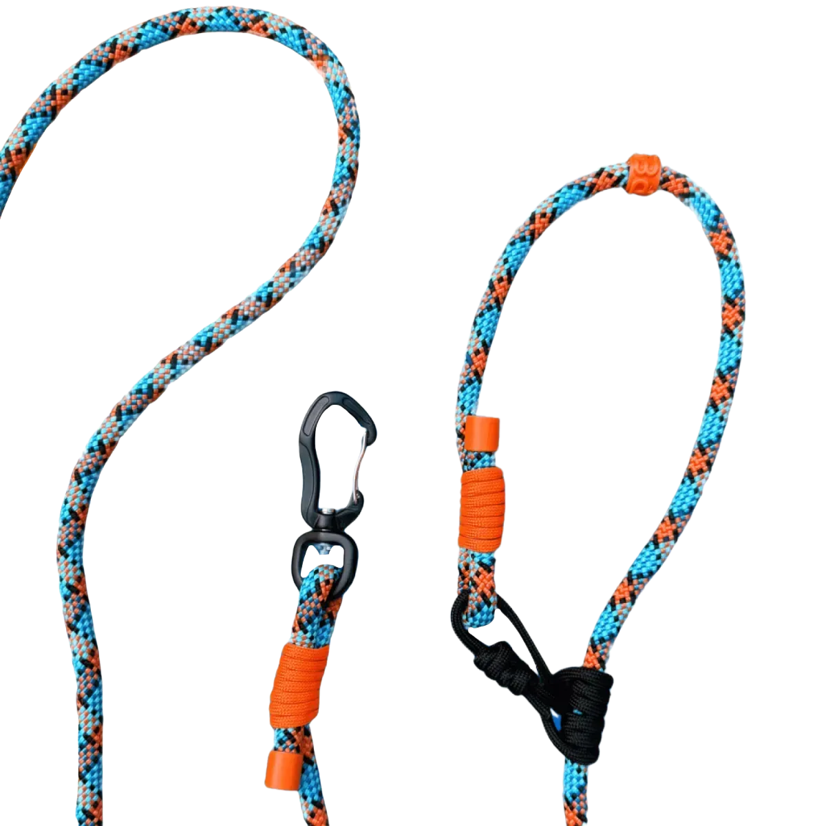 SPES повідець hands free 2в1, 8мм, 3м, blue orange