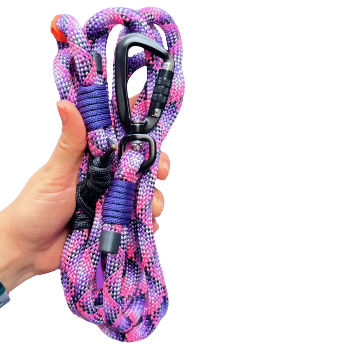 SPES повідець hands free 2в1, 10мм, 3м, berry mix