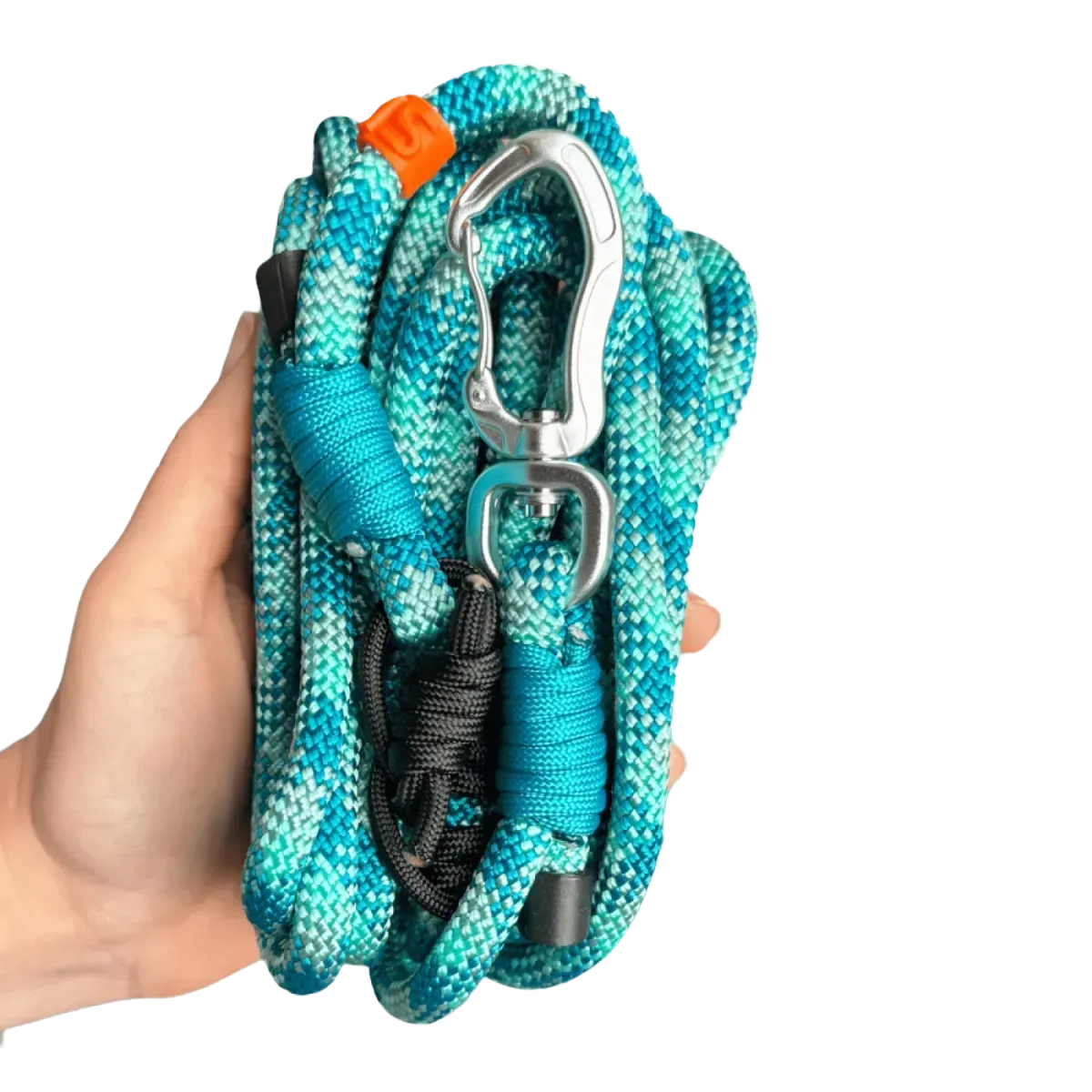 SPES повідець hands free 2в1, 8мм, 4м, sea