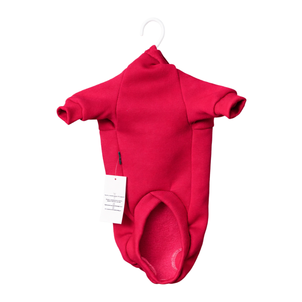 Худі Wooki тринитка з начісом Малина