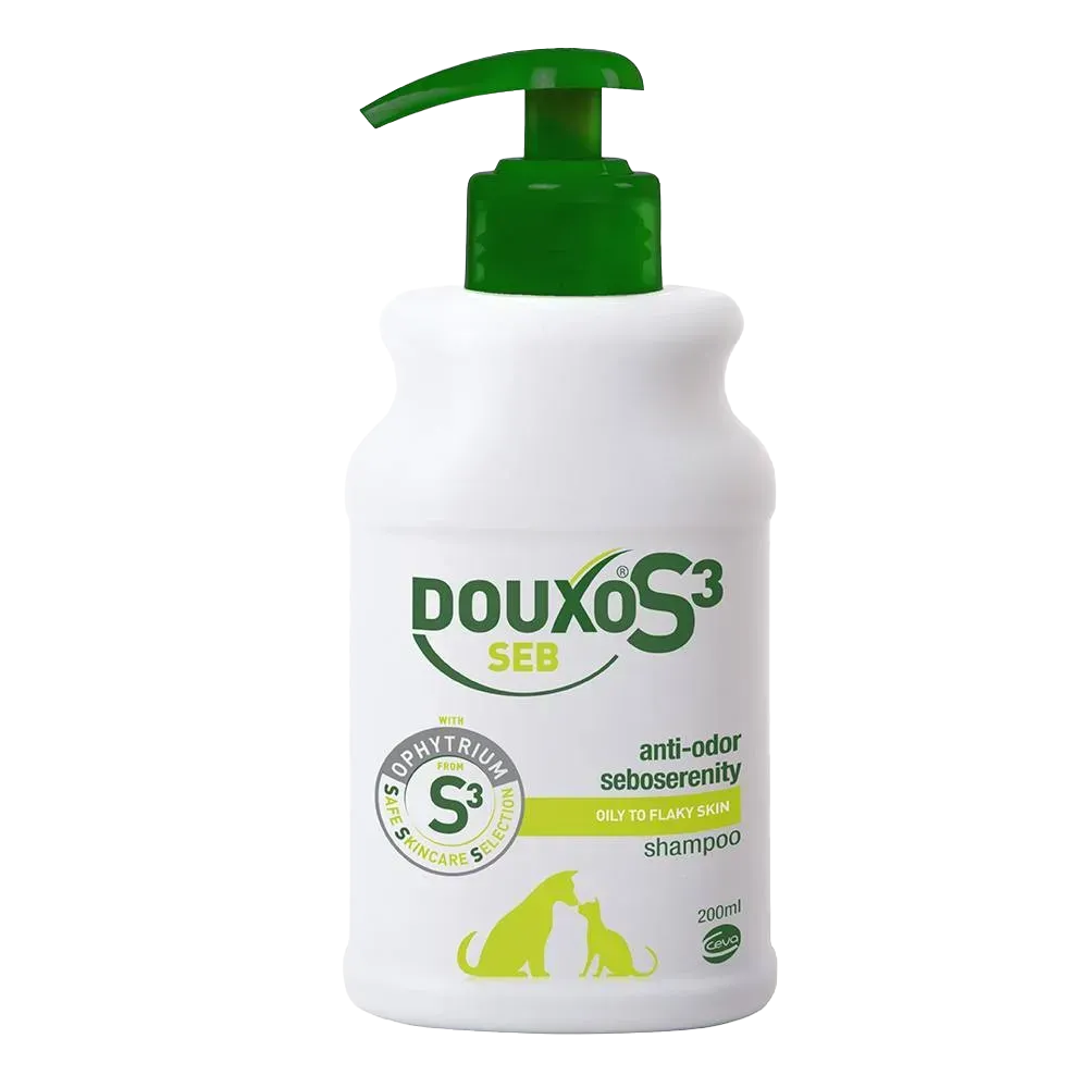Douxo S3 Seb Себорегулювальний шампунь для жирної шкіри у собак і котів