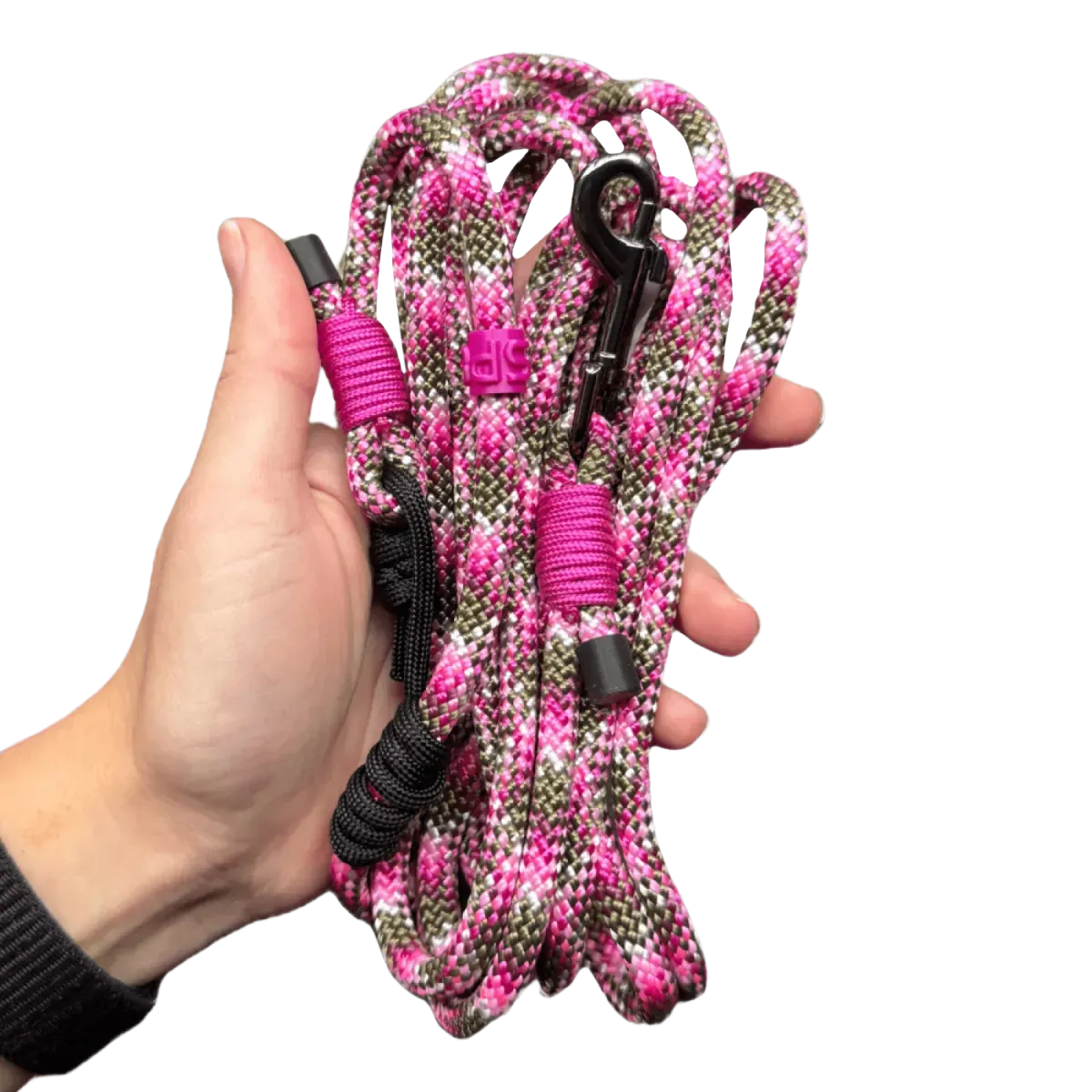 SPES повідець hands free 2в1, 6мм, 3м, S, jungle rose
