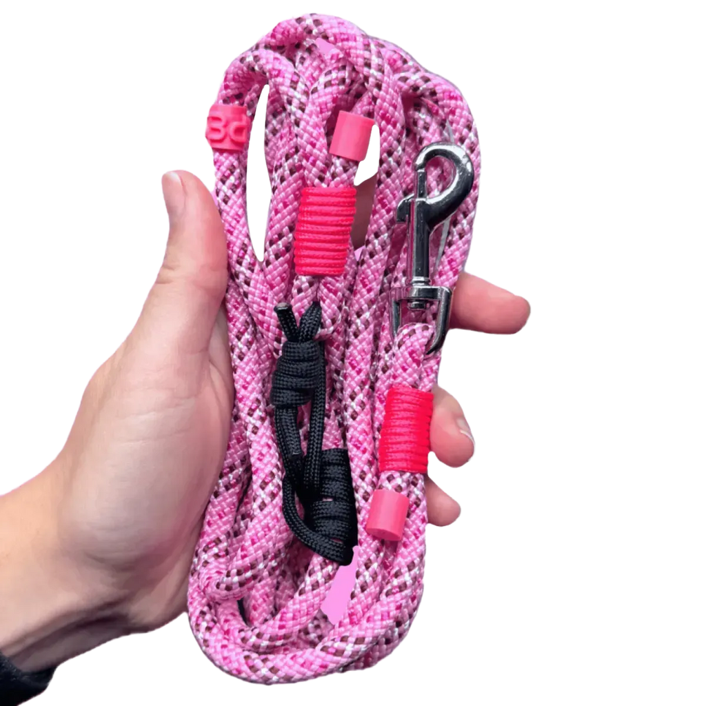 SPES повідець hands free 2в1, 6мм, 3м, S, pink panther