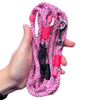 SPES повідець hands free 2в1, 6мм, 4м, XS, pink panther