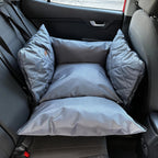 Автокрісло для собак сіре