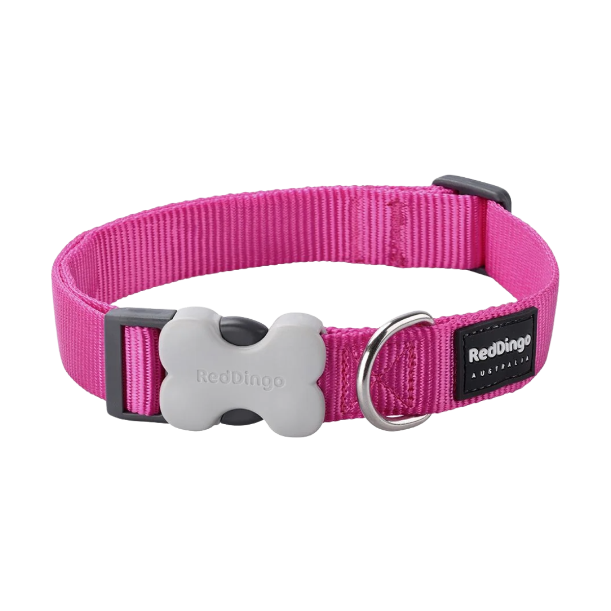 Нашийник для собак класичний яскраво-рожевий