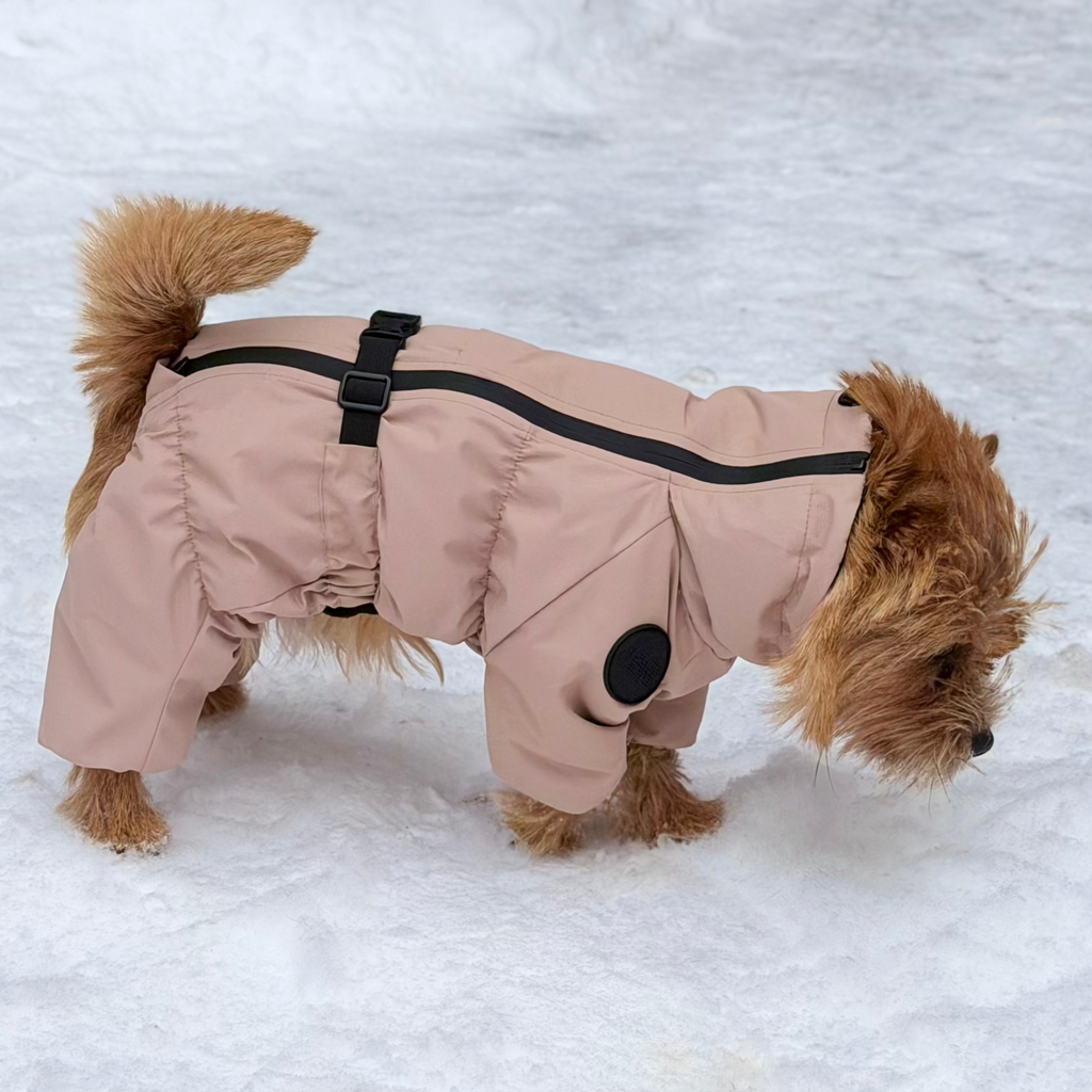 Зимовий кобінезон бежевий