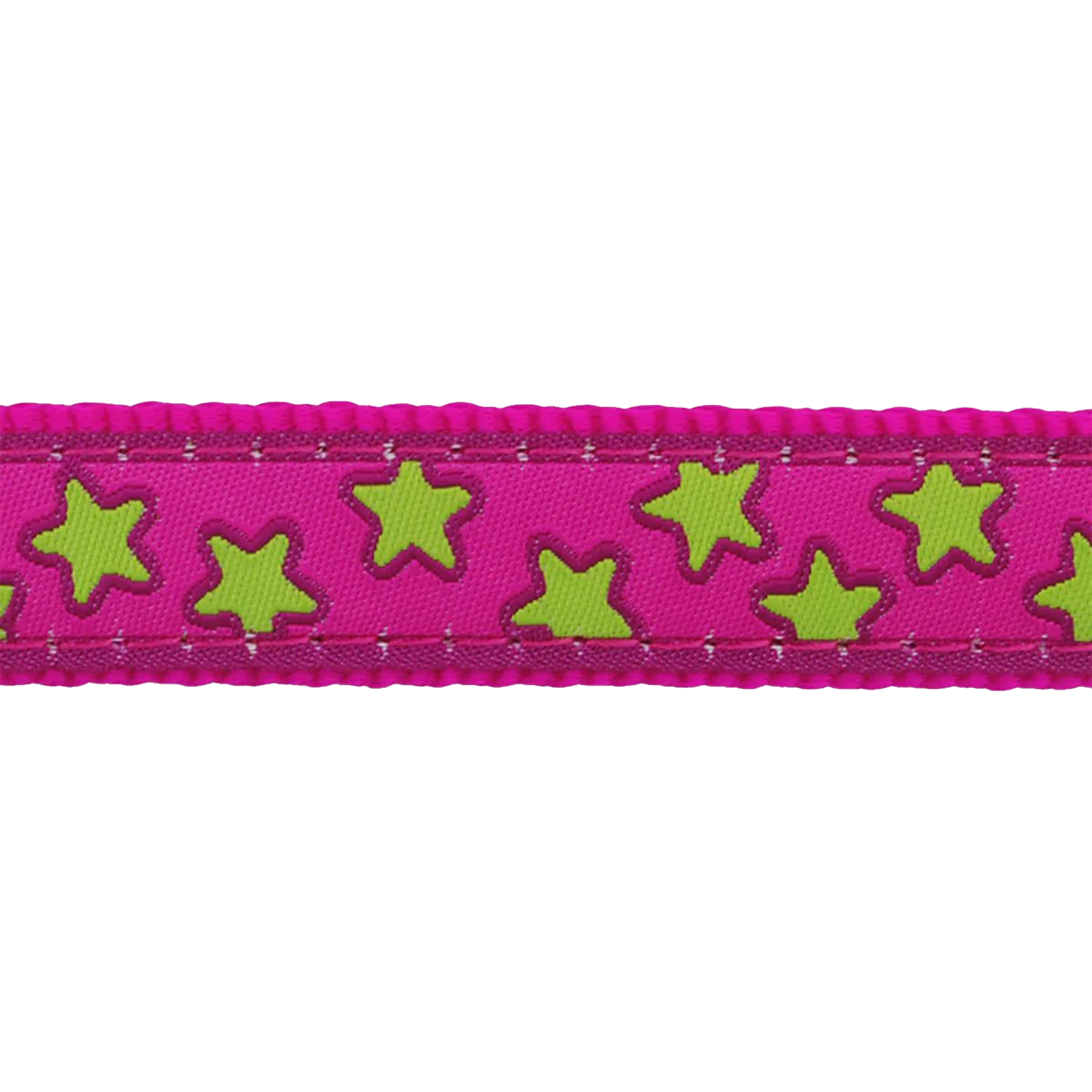 Шлея для собак Red Dingo класична - Stars Lime on Hot Pink
