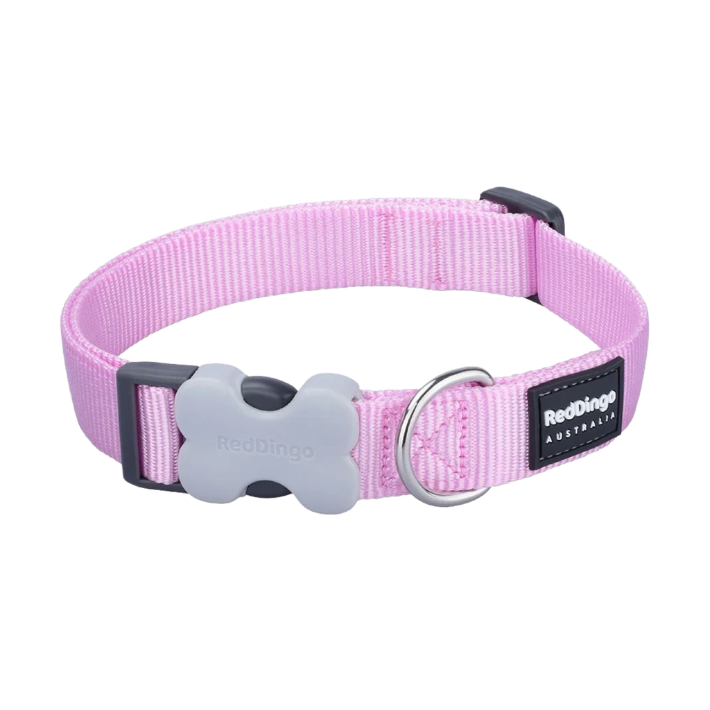 Нашийник для собак класичний пастельно-рожевий