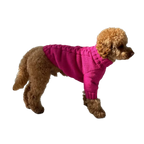 Светр в'язаний Косичка малиновий