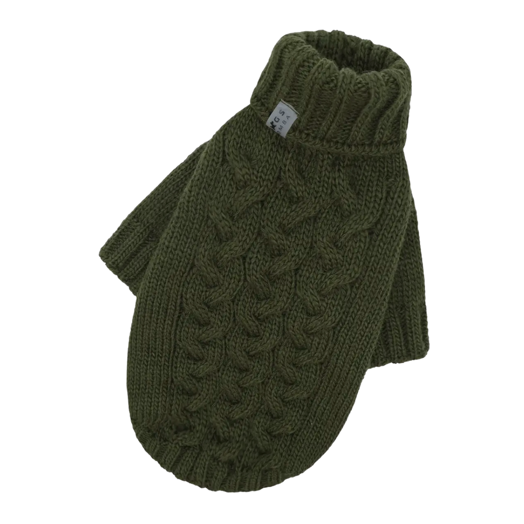 Светр в'язаний Косичка Хакі