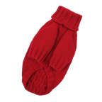 Светр в'язаний Косичка червоний