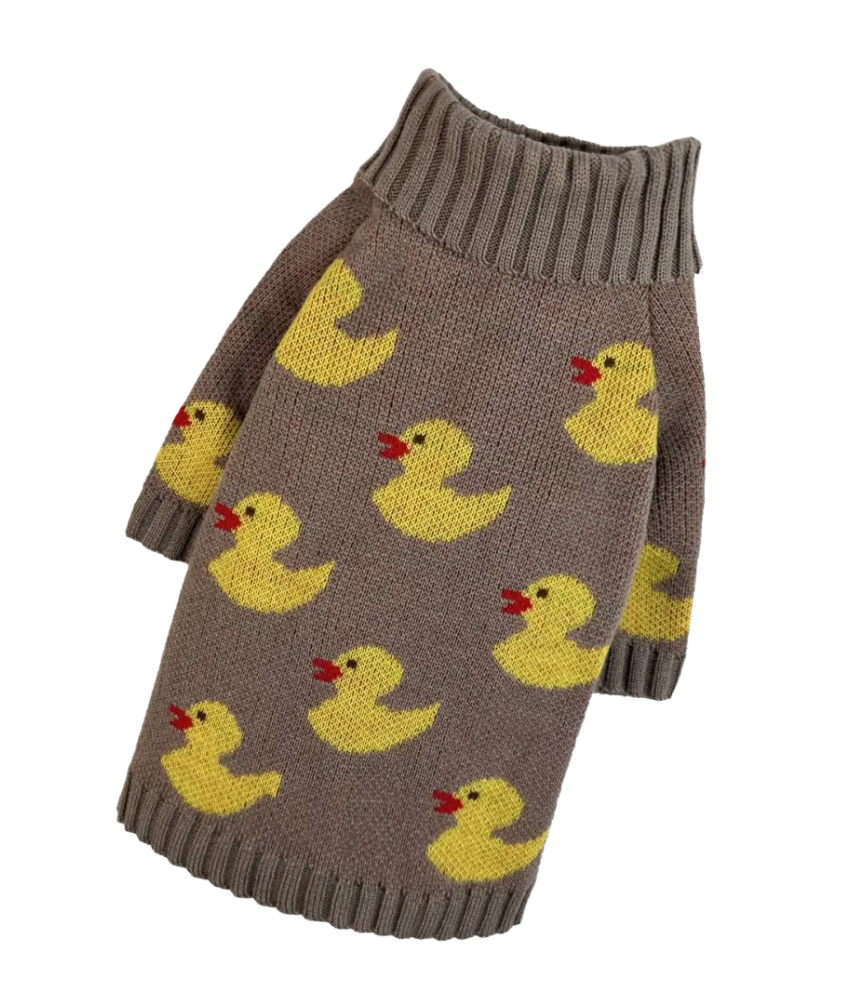 Светр в'язаний Каченята какао