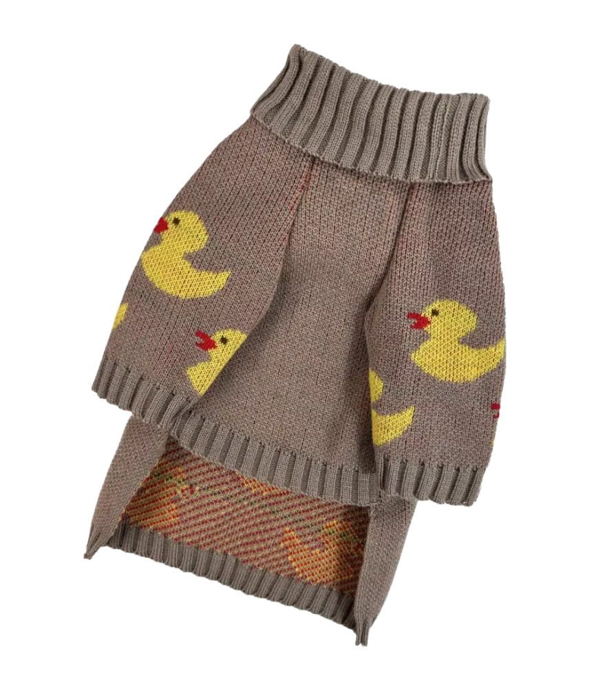 Светр в'язаний Каченята какао