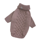 Светр в'язаний Косичка какао