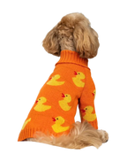 Светр в'язаний Каченята помаранчевий