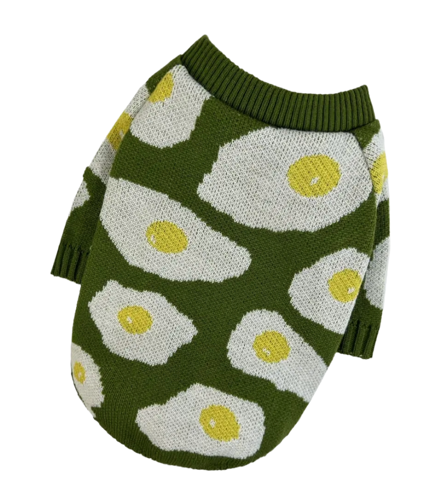 Светр в'язаний Яєчня зелений