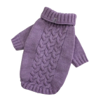 Светр в'язаний Косичка лаванда