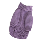 Светр в'язаний Косичка лаванда