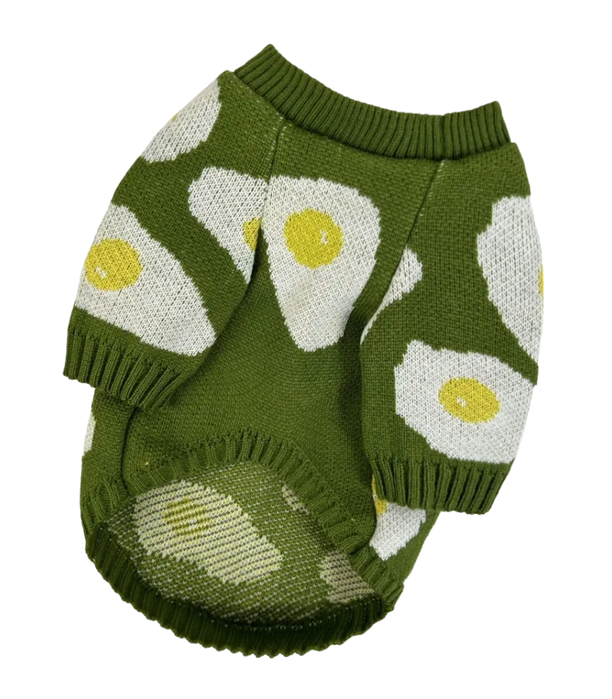 Светр в'язаний Яєчня зелений