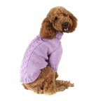 Светр в'язаний Косичка лаванда