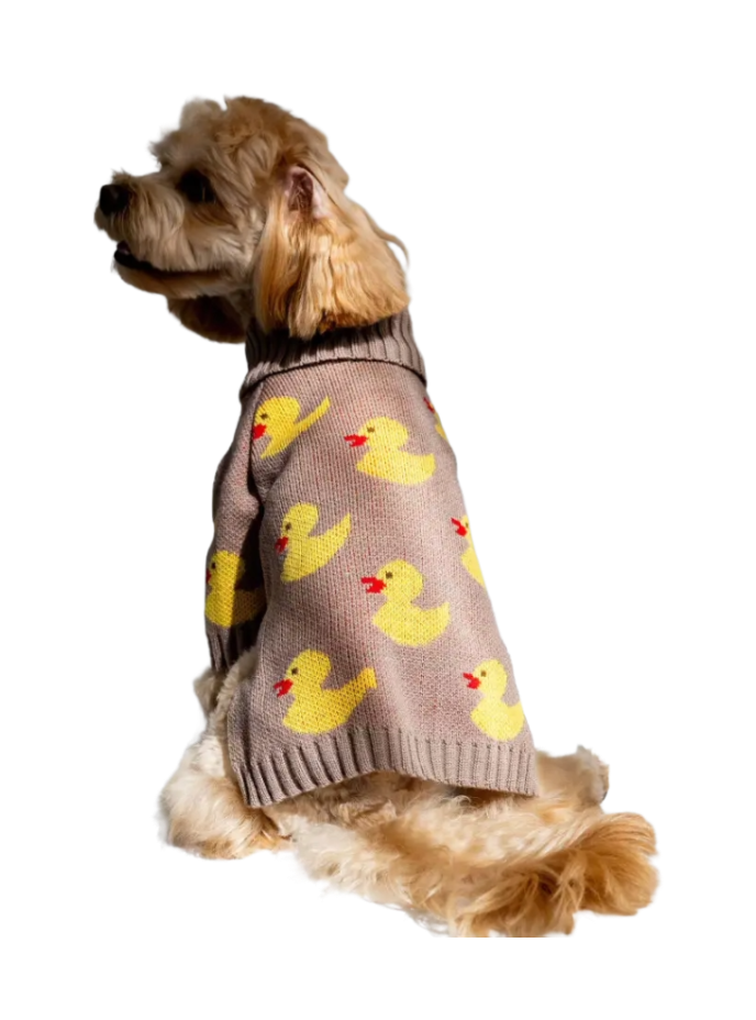 Светр в'язаний Каченята какао