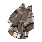 Сорочка картата коричнева з помаранчем